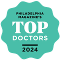 Philadelphia magazine 's top doctors badge for 2024