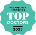 Philadelphia magazine 's top doctors badge for 2024