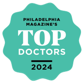 Philadelphia magazine 's top doctors badge for 2024