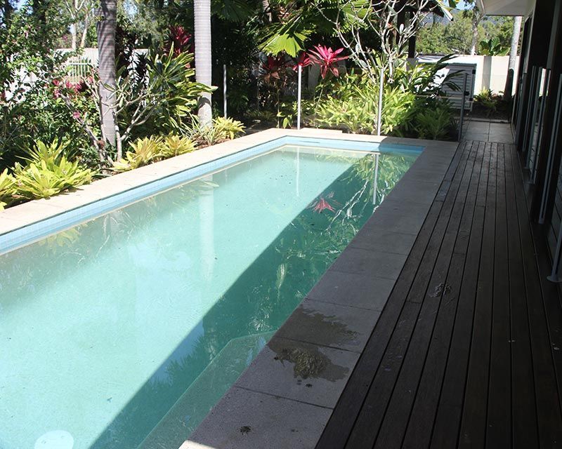 Pool with Barrier