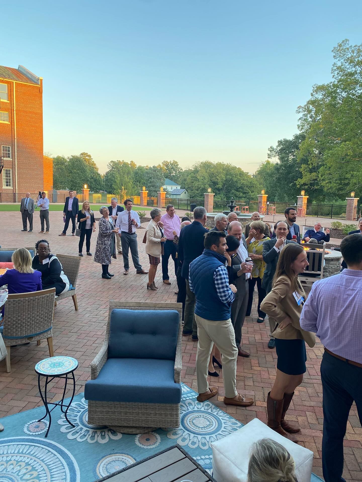 Event at the Inn at Blackstone's courtyard