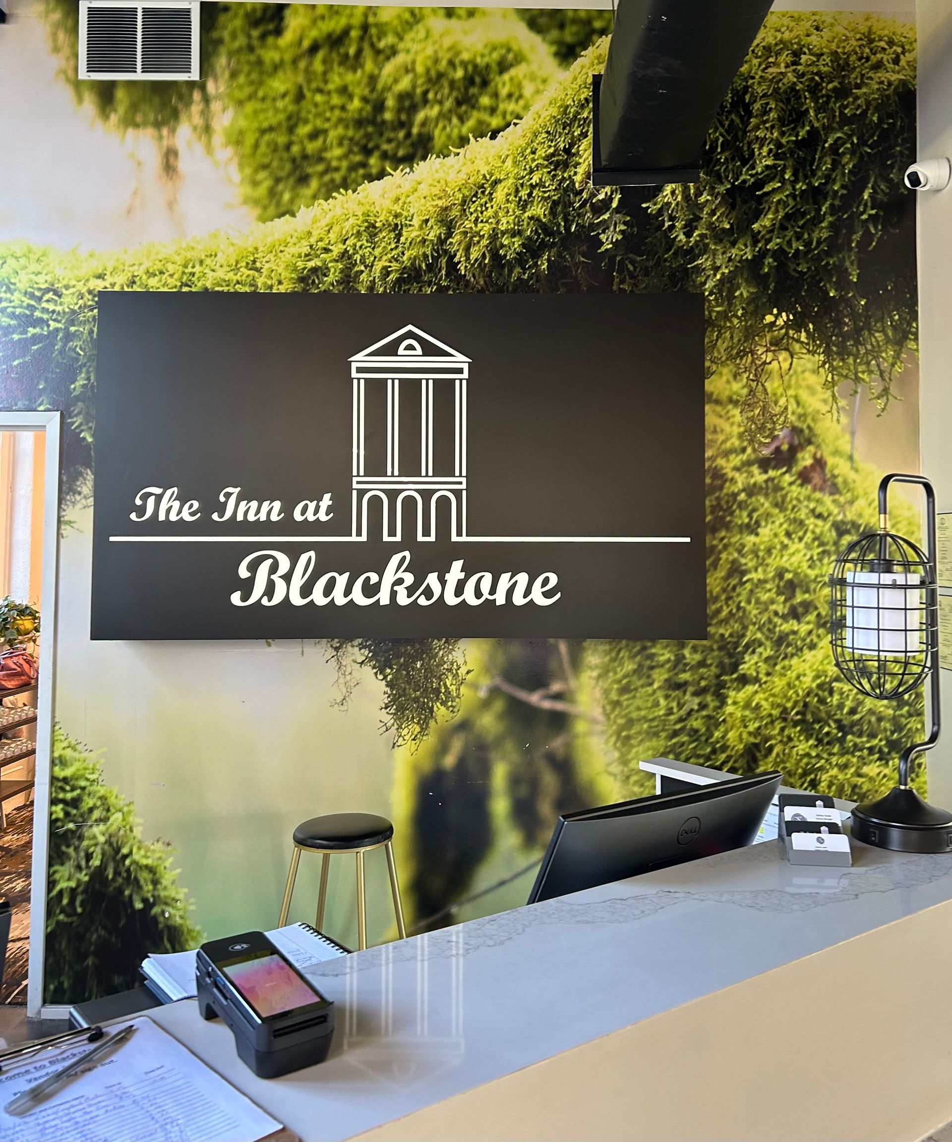 The front desk of the inn at blackstone