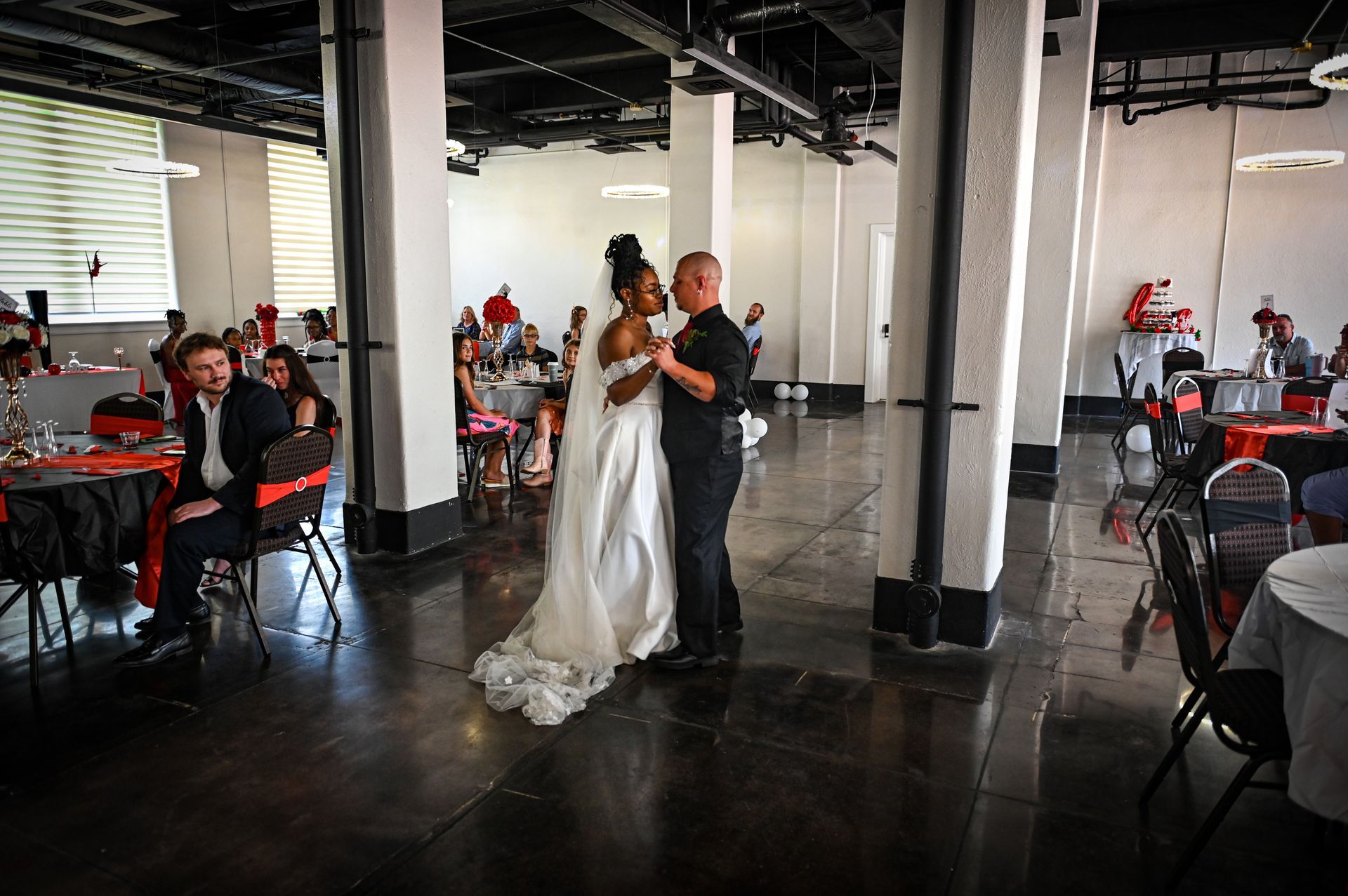 Couple having their first dance in our Magnolia Ballroom