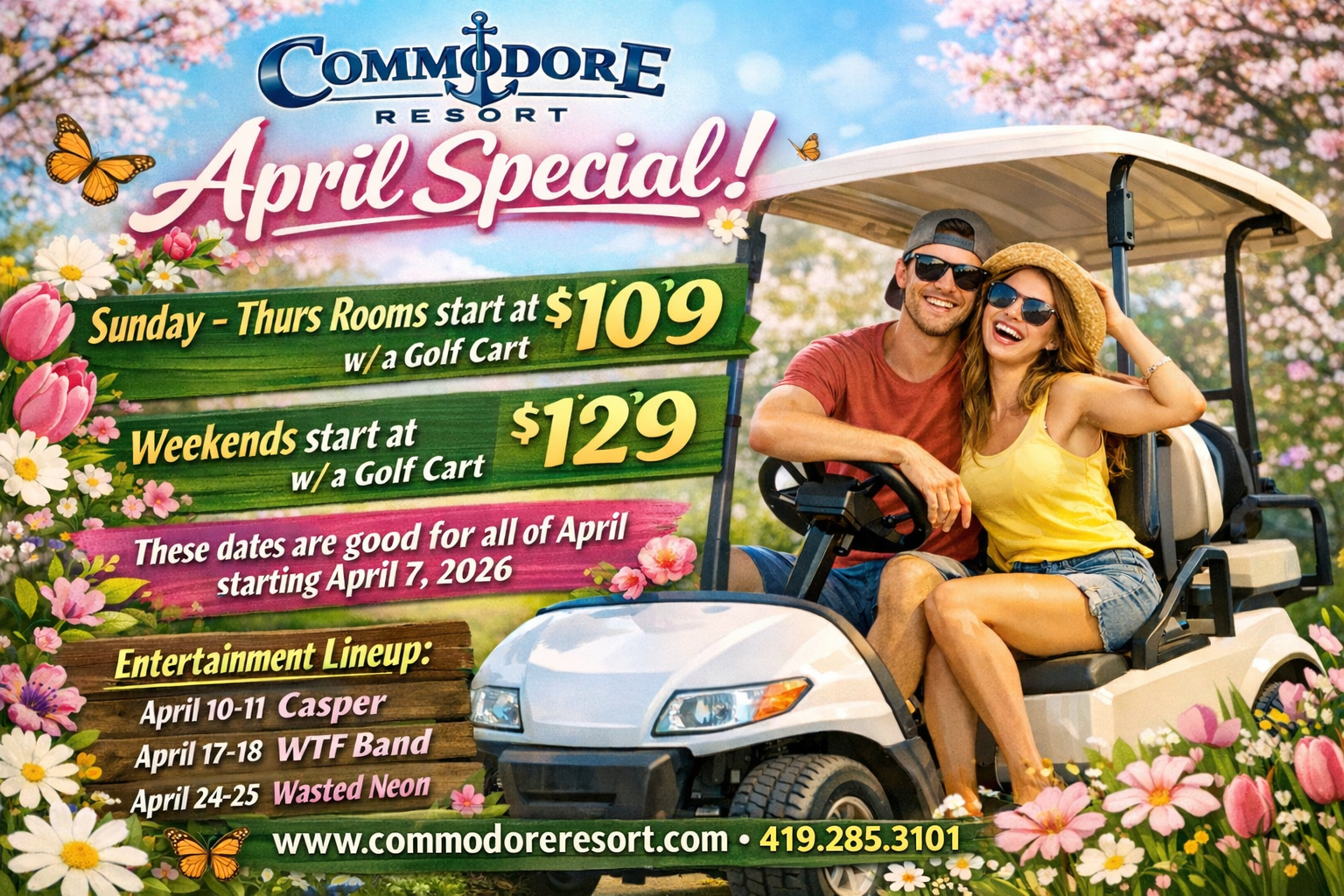 Commodore Resort April Special 