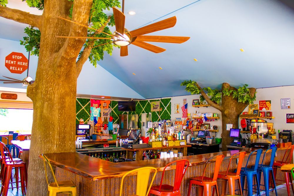 Inside the Tree bar at Commodore Resort in Put-in-Bay, Ohio