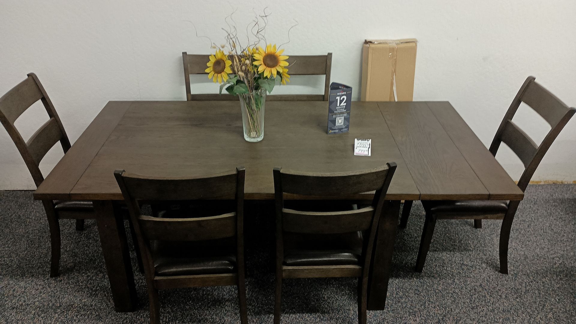 Dining table with chairs