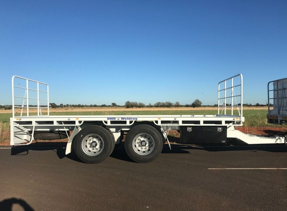 Truck Driving on the Asphalt Road — Trailers in Dubbo