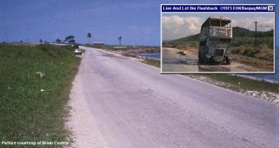 Lucea road from the bus chase in Live And Let Die (1973)