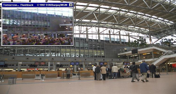 Hamburg's Fuhlsbuttel Airport is where 007 arrived in Tomorrow Never Dies (1997)