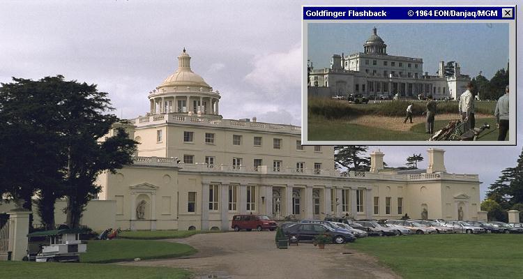 The front of Stoke Park, as seen in Goldfinger (1964)