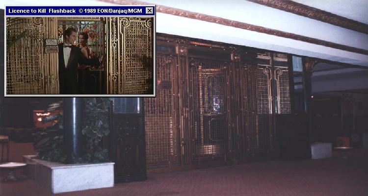 The elegant elevator featured in Licence To Kill (1989)