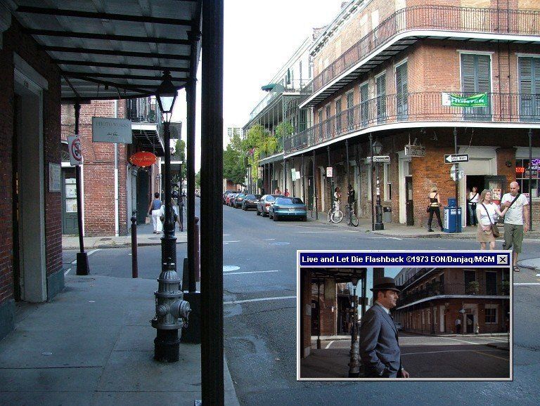 The corner of Chartres and Dumaine played an important part in Live And Let Die (1973)