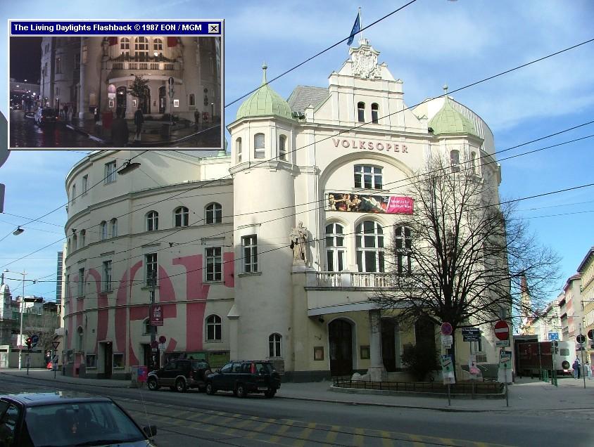 The Volkoper, from where Koskov escaped to the West in The Living Daylights (1987)