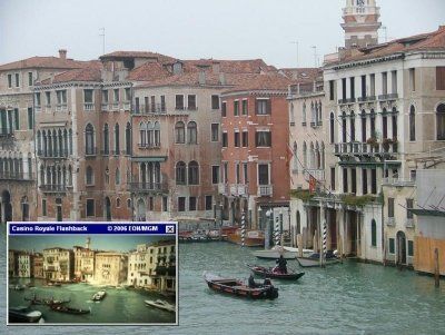 In the Canal Grande you can find the sinking palazzo from Casino Royale (2006)