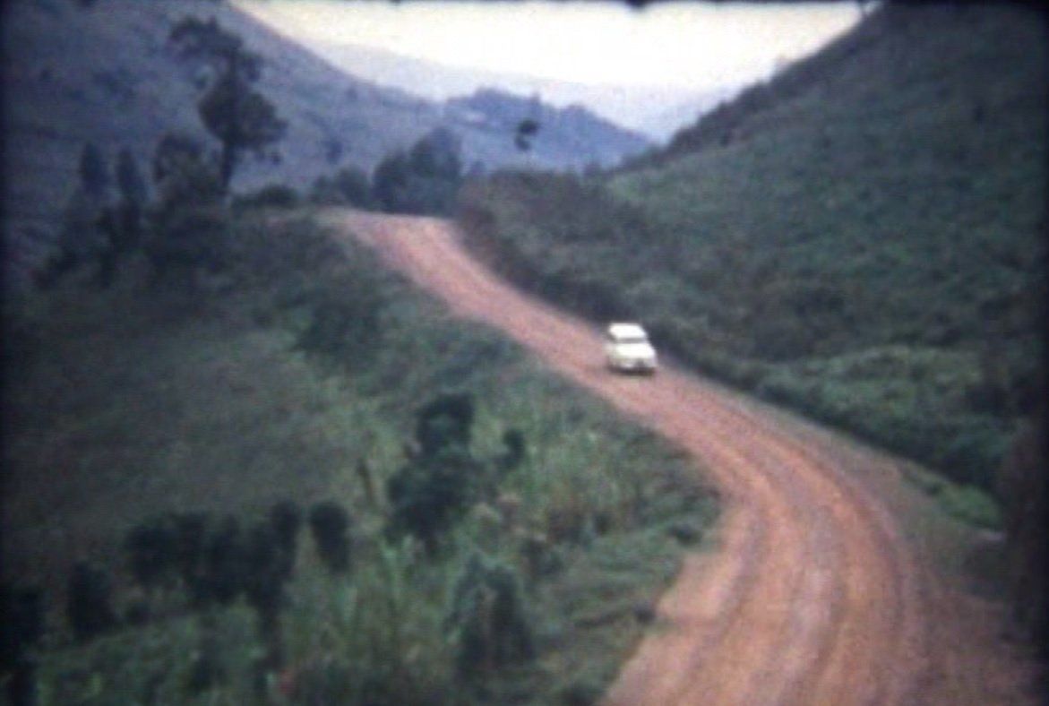 Muddy roads greet this Austin on its way through Uganda