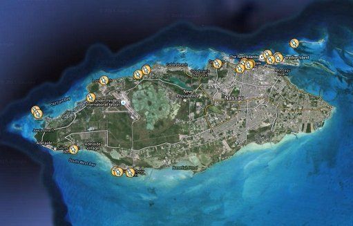 Bahamas location map