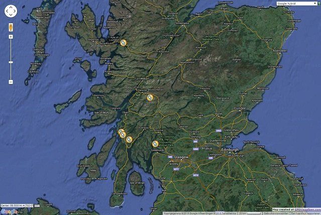 Scotland location map