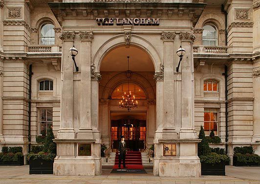 The Langham Hotel entrance