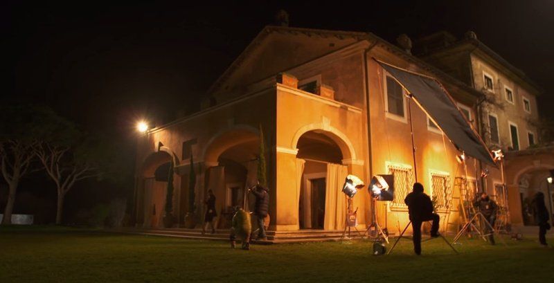Villa di Fiorano during the filming of SPECTRE