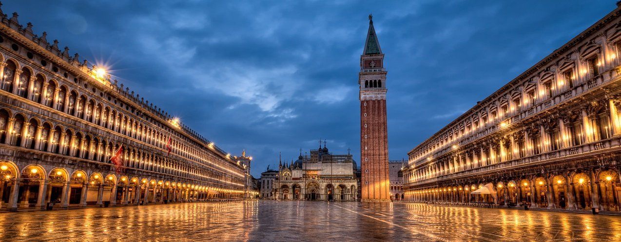 St. Mark's Square with St. Mark's Basilica and the Campanile Tower