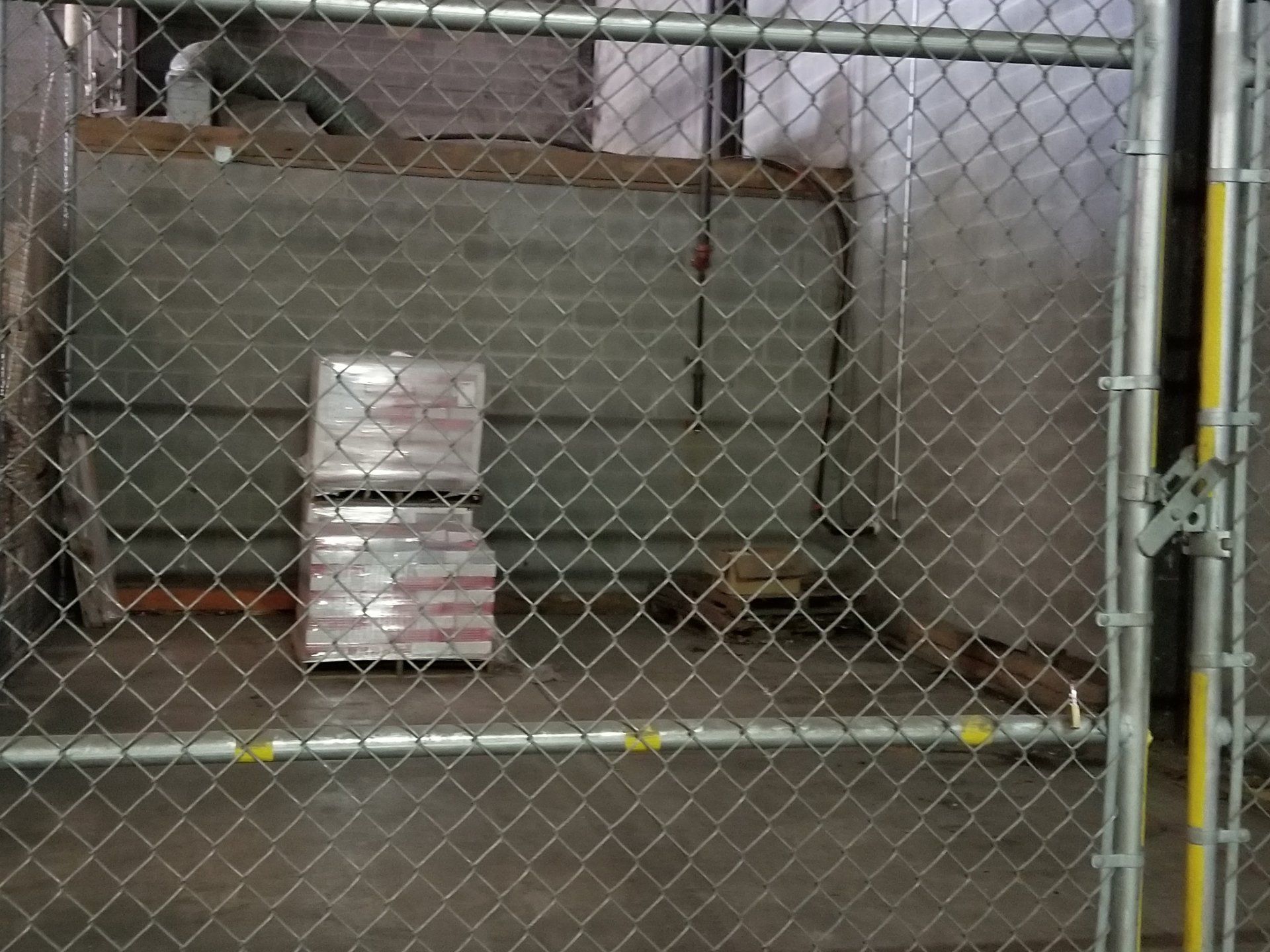 securely locked facility