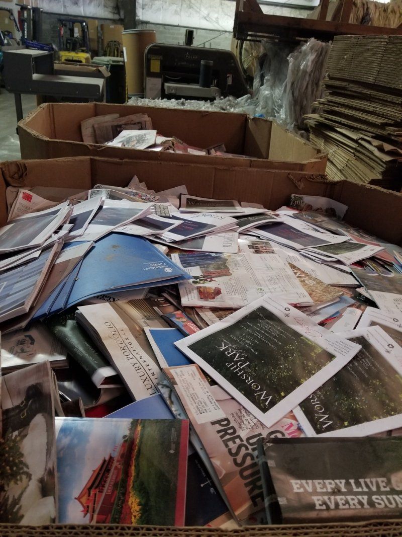 dumped material for recycling