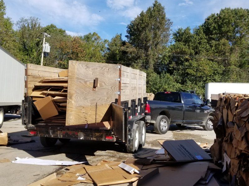 dumped material for recycling