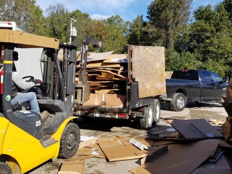 dumped material for recycling