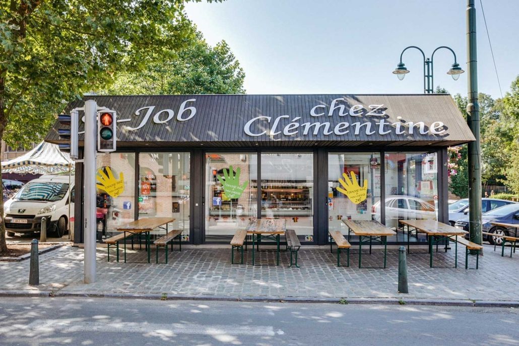 Vrai burger à commander sur uber eats - chez clementine - friterie à uccle - bruxelles