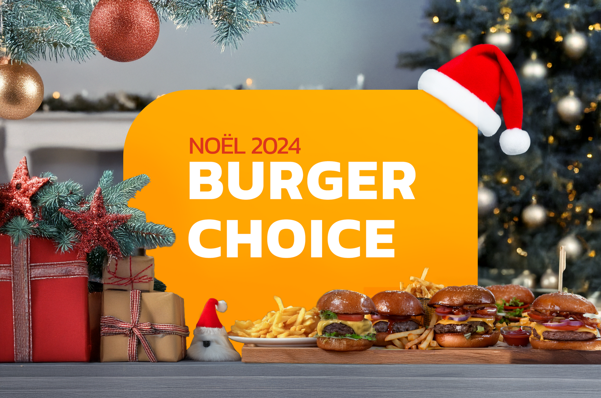 Commande ton burger pour les fêtes chez BURGER CHOICE à Uccle (Bruxelles)