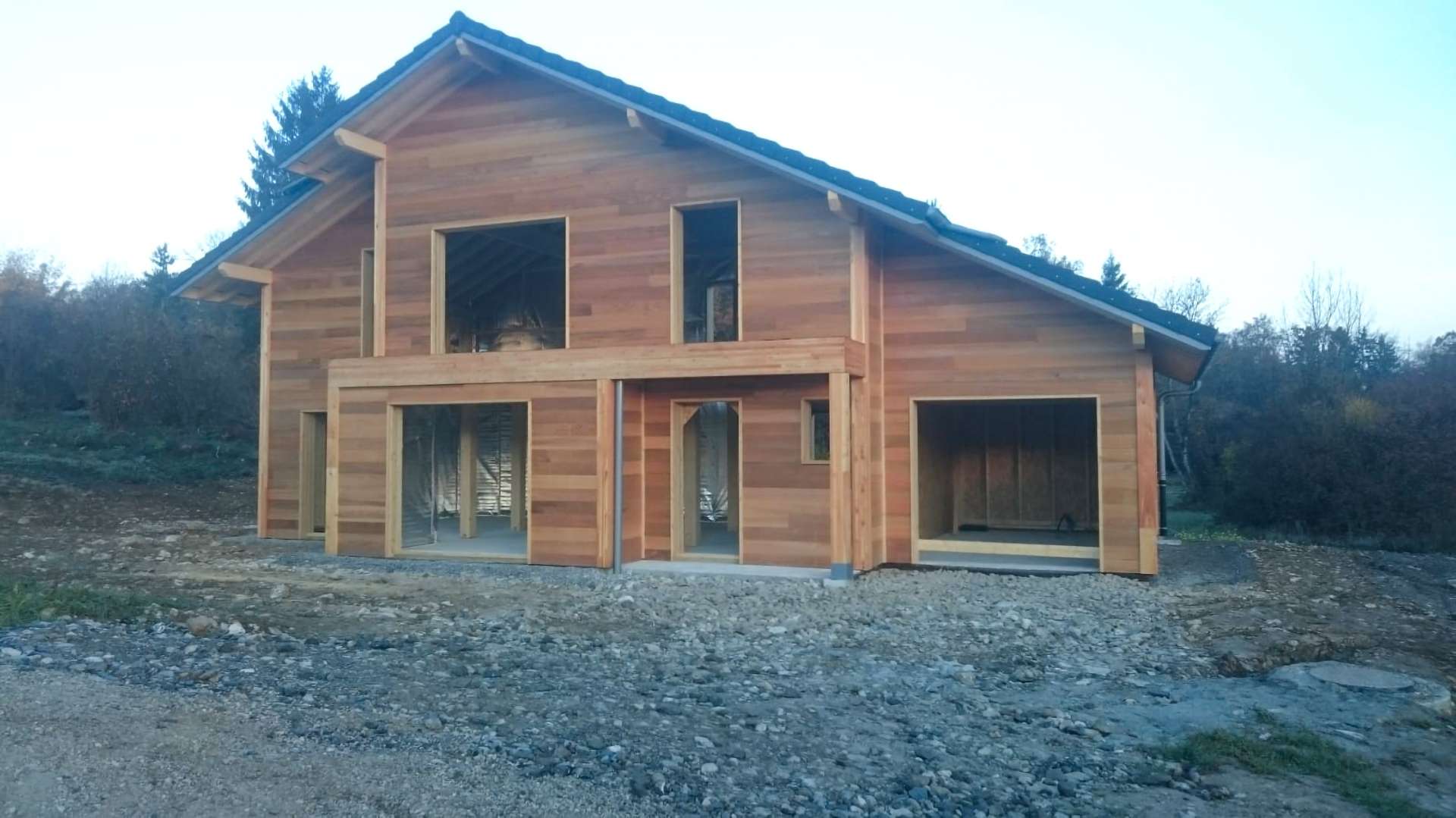 ossature bois d'une maison