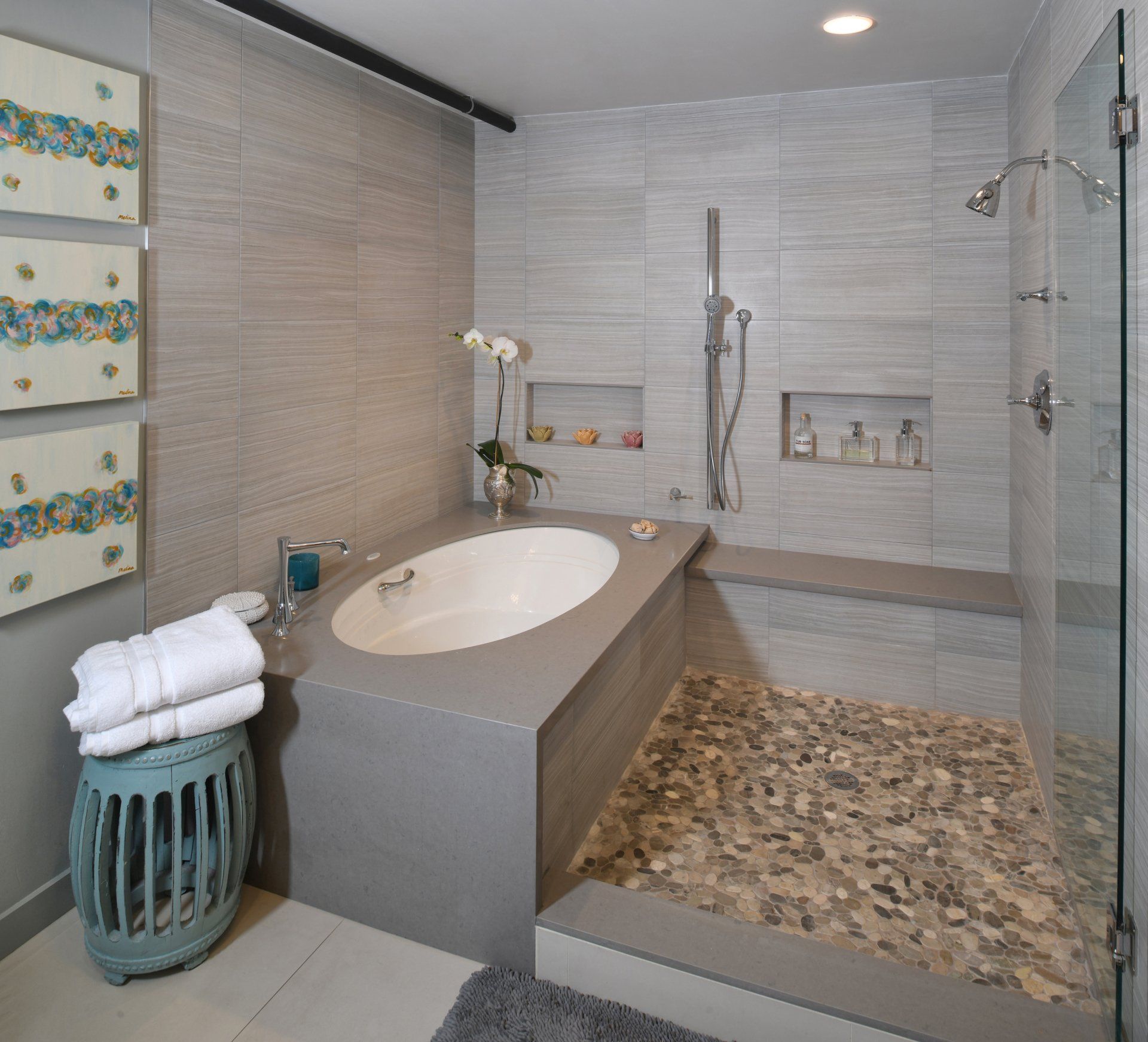 Big Bathroom Remodel — Bellaire, TX — All American Tile & Remodeling Roofing & Renovation