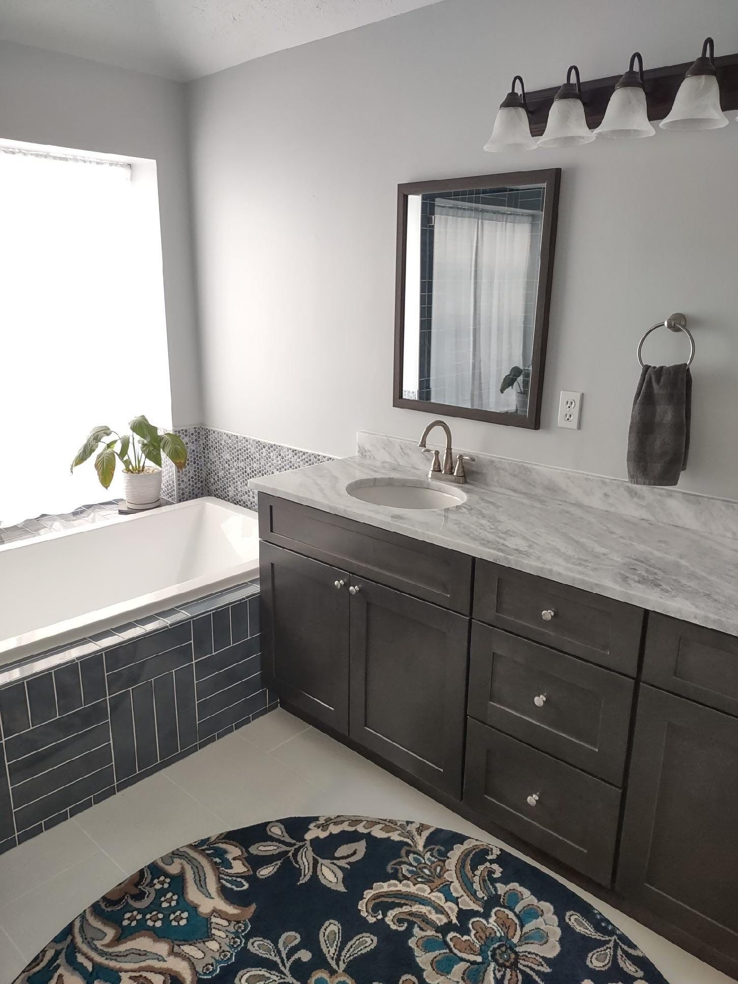 Elegant Bathroom — Bellaire, TX — All American Tile & Remodeling Roofing & Renovation