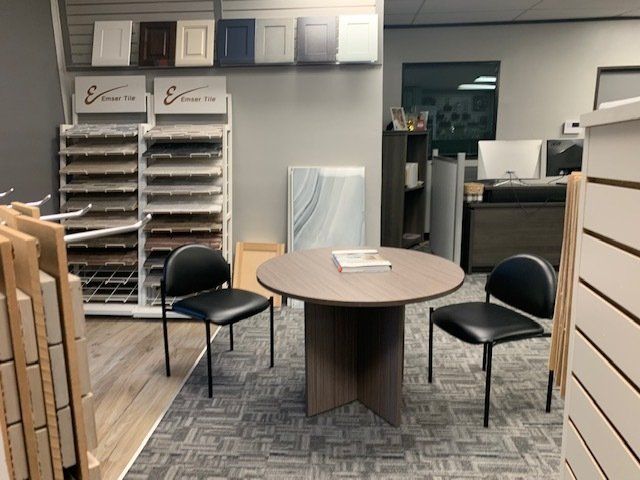 Showroom Reception Area — Bellaire, TX — All American Tile & Remodeling Roofing & Renovation