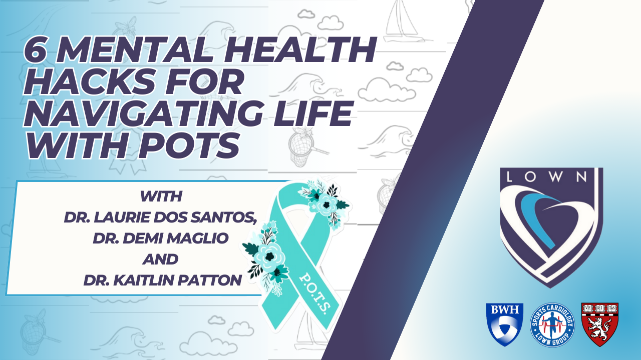 A poster for 6 mental health hacks for navigating life with pots