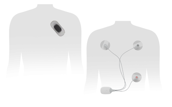 A shirtless man with a heart monitor on his chest.