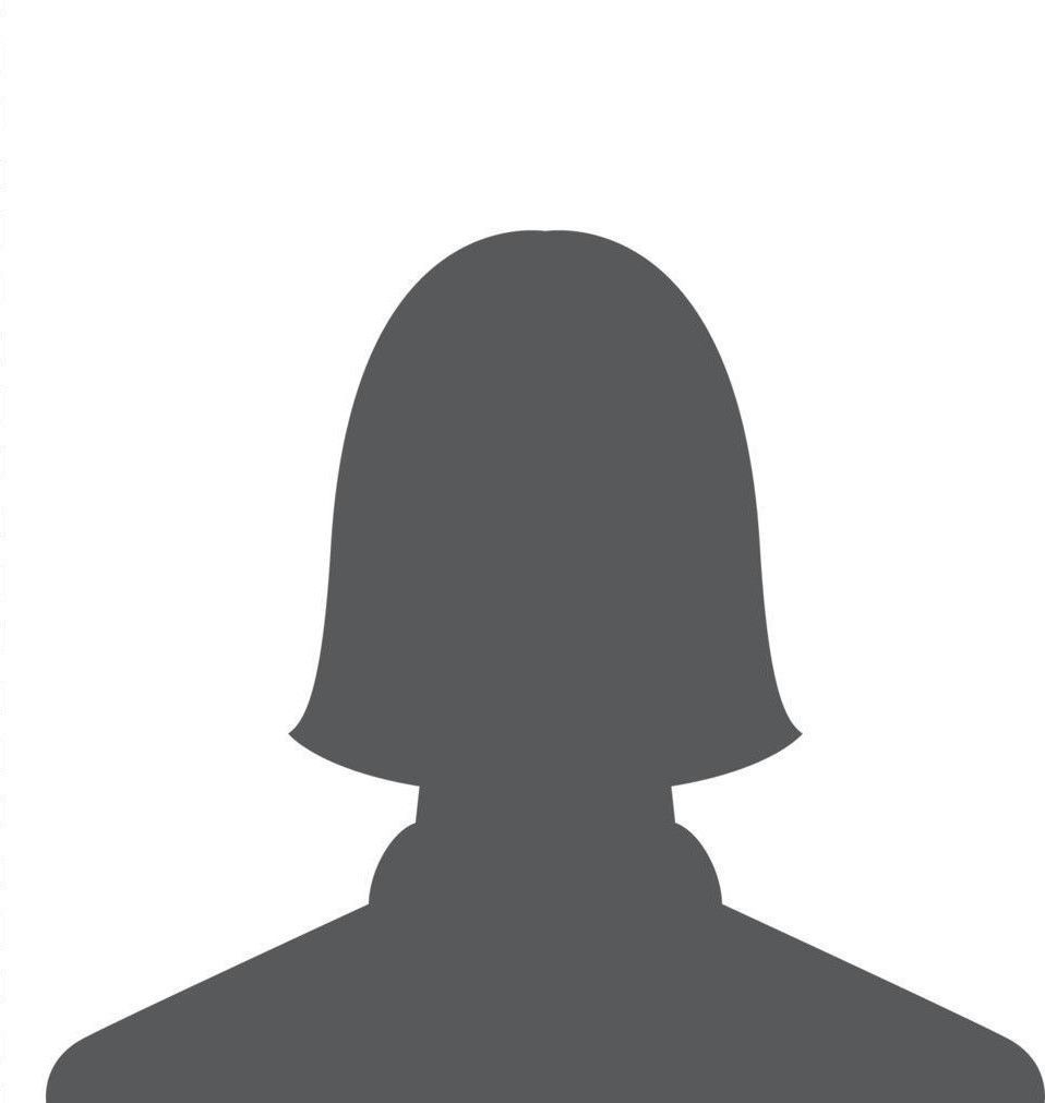 Silhouette of a person with short hair, shoulders visible.