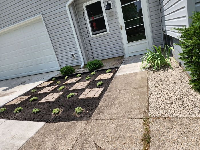 caucasian residential garden worker