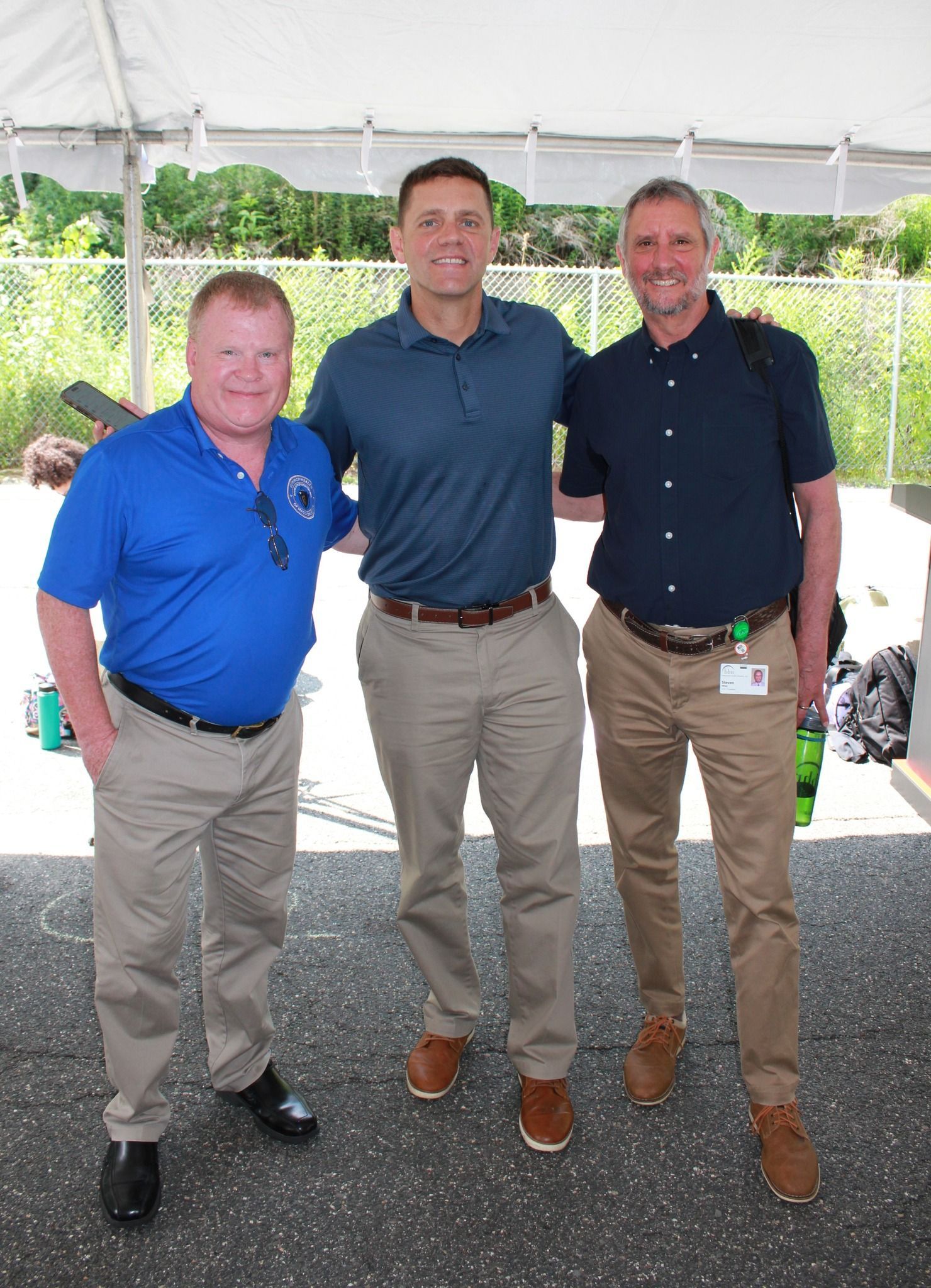 State Representative Kelly Pease, Senator John Velis and Steve Winn, BHN President & CEO