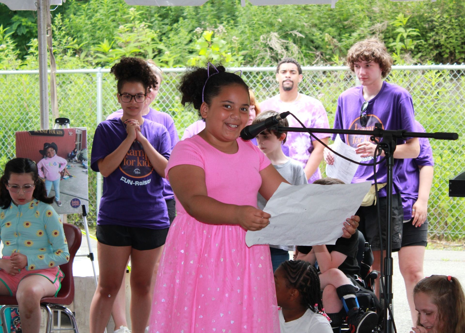 Kamp Welcome Day comedy performance.