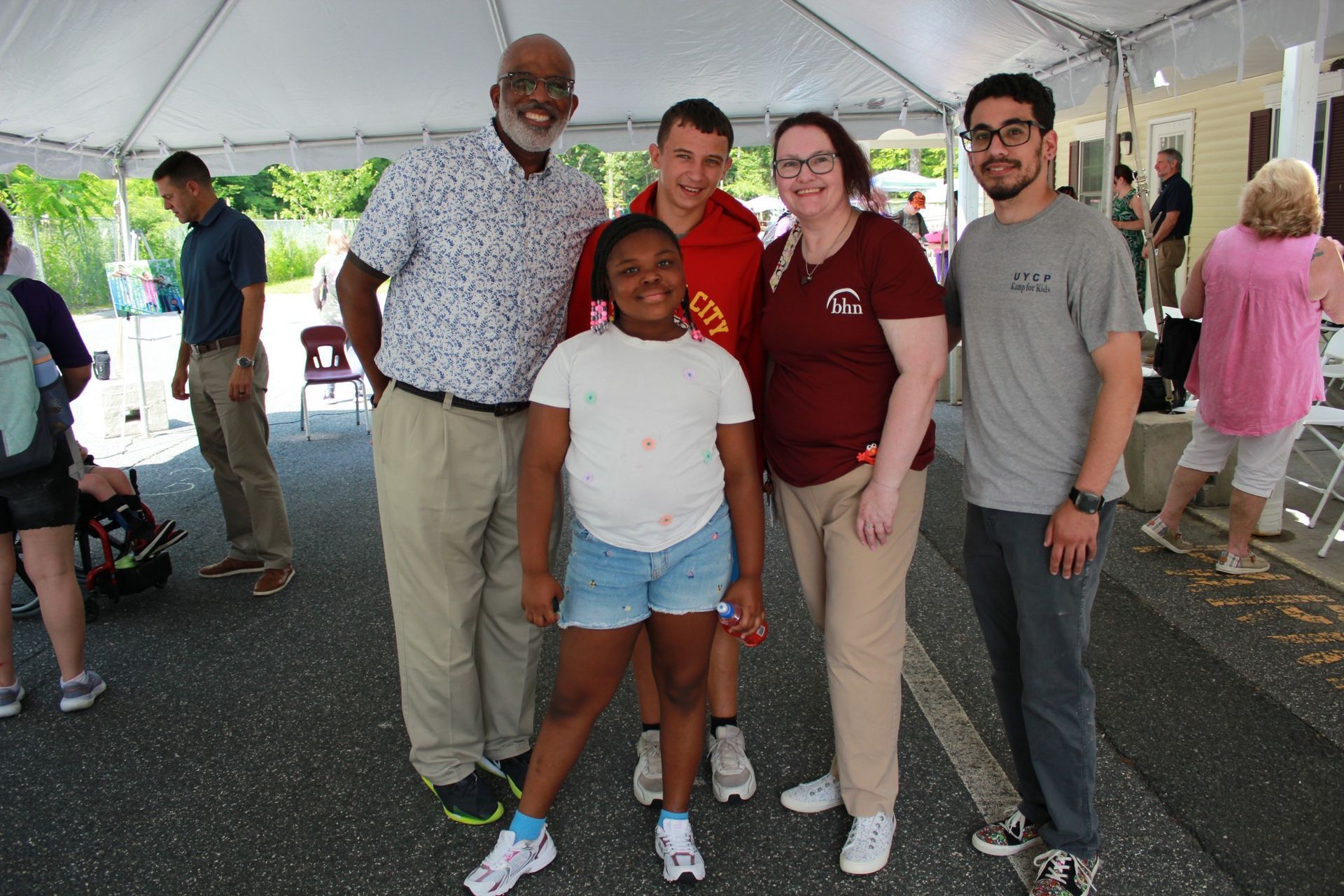 Tony Boswell, Sr. VP Developmental Services, Anne Benoit, Program Director, Developmental Services, & Luis 