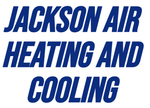 The logo for jackson air heating and cooling is blue on a white background.