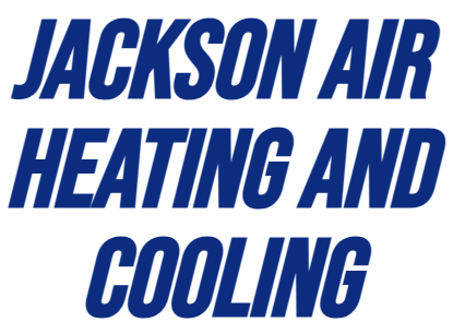 The logo for jackson air heating and cooling is blue on a white background.