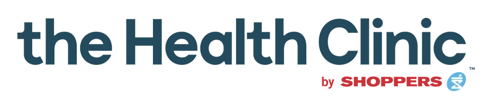 A logo for the health clinic by shoppers