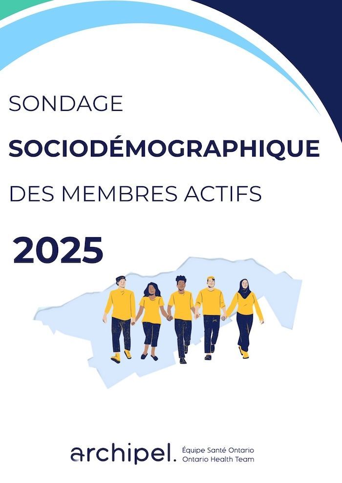 Couverture du rapport 2025 d'un sondage sociodémographique présentant cinq personnes diverses se tenant la main.