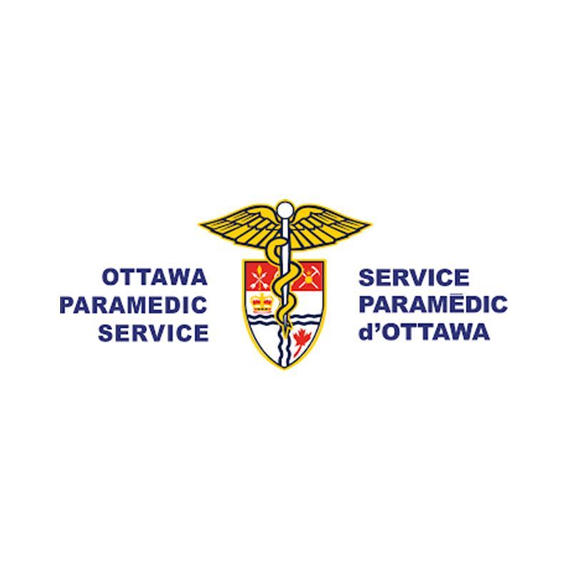 The logo for the ottawa paramedic service has a caduceus on it.