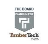 A logo for the board platinum pro and TimberTech by azek.