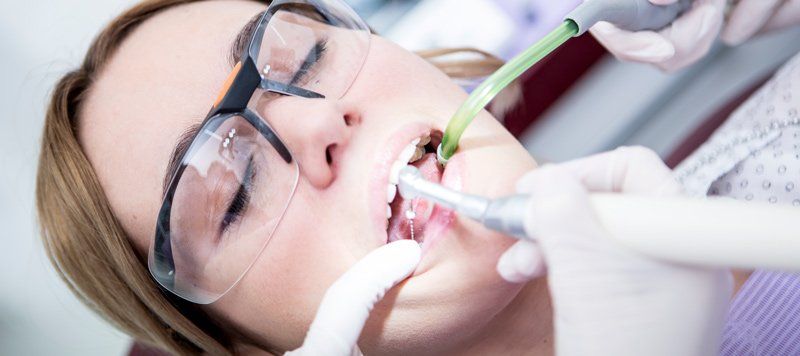 woman getting root canal