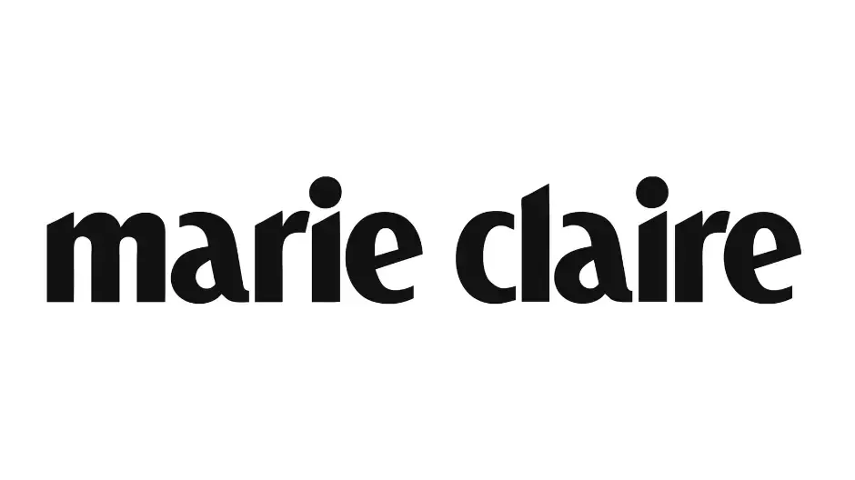 The Marie Claire magazine logo in black text on a white background.