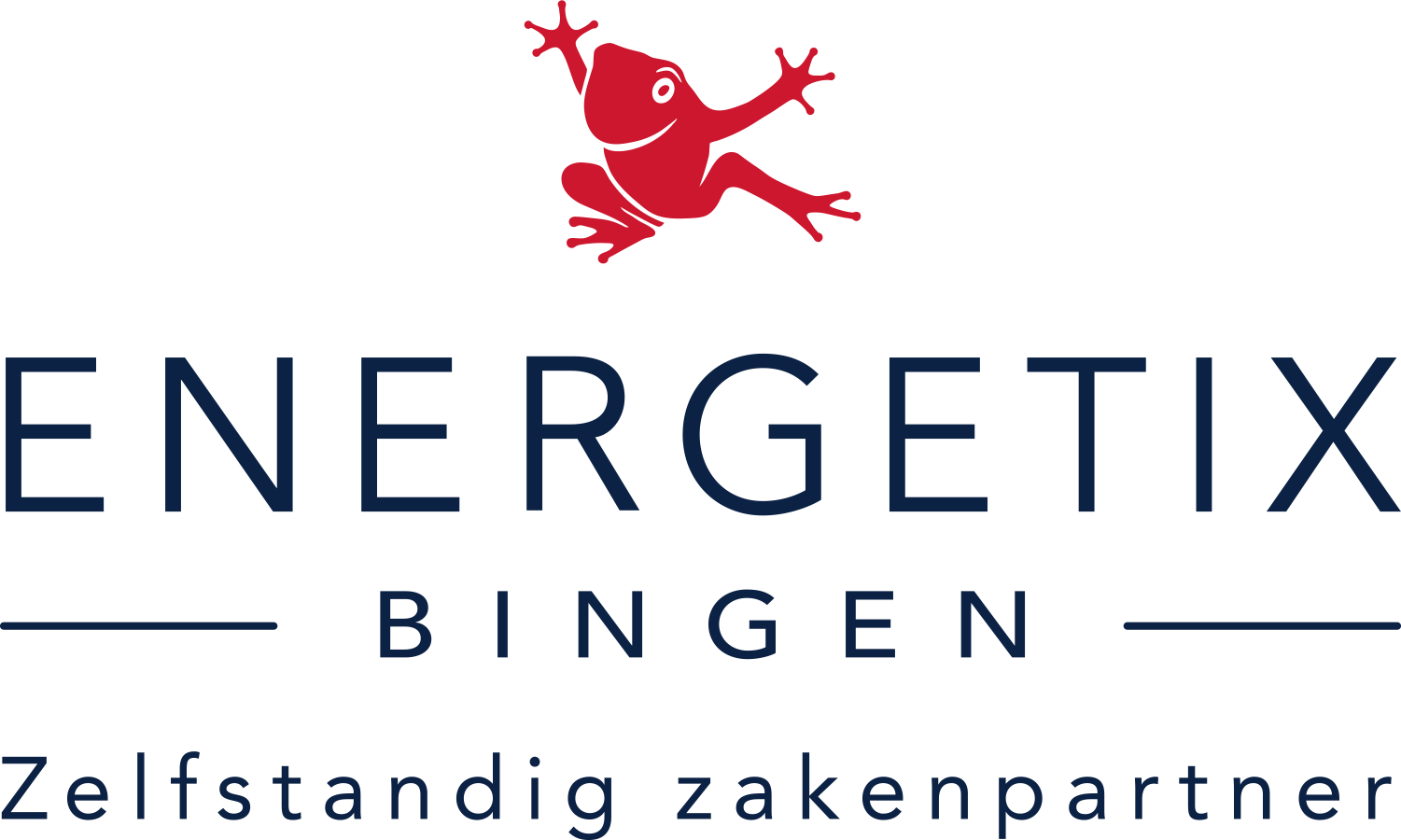 Een logo voor een bedrijf genaamd your.energix.tv zelfstandig zakenpartner Energetix Bingen met een kikker erop.